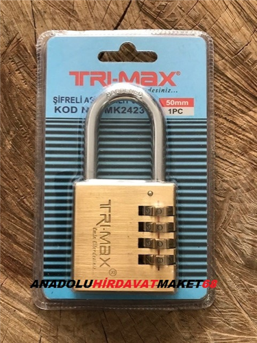 ŞİFRELİ ASMA KİLİT 50MM